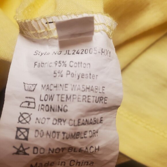 Amazon Trendy Casual Twofer T-shirt Top Womens XL Yellow/Green - Picture 6 of 6